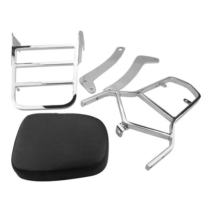 Sissy Bar Back Pad with Rack for Yamaha XV125 XV250 Virago (1988–2011)