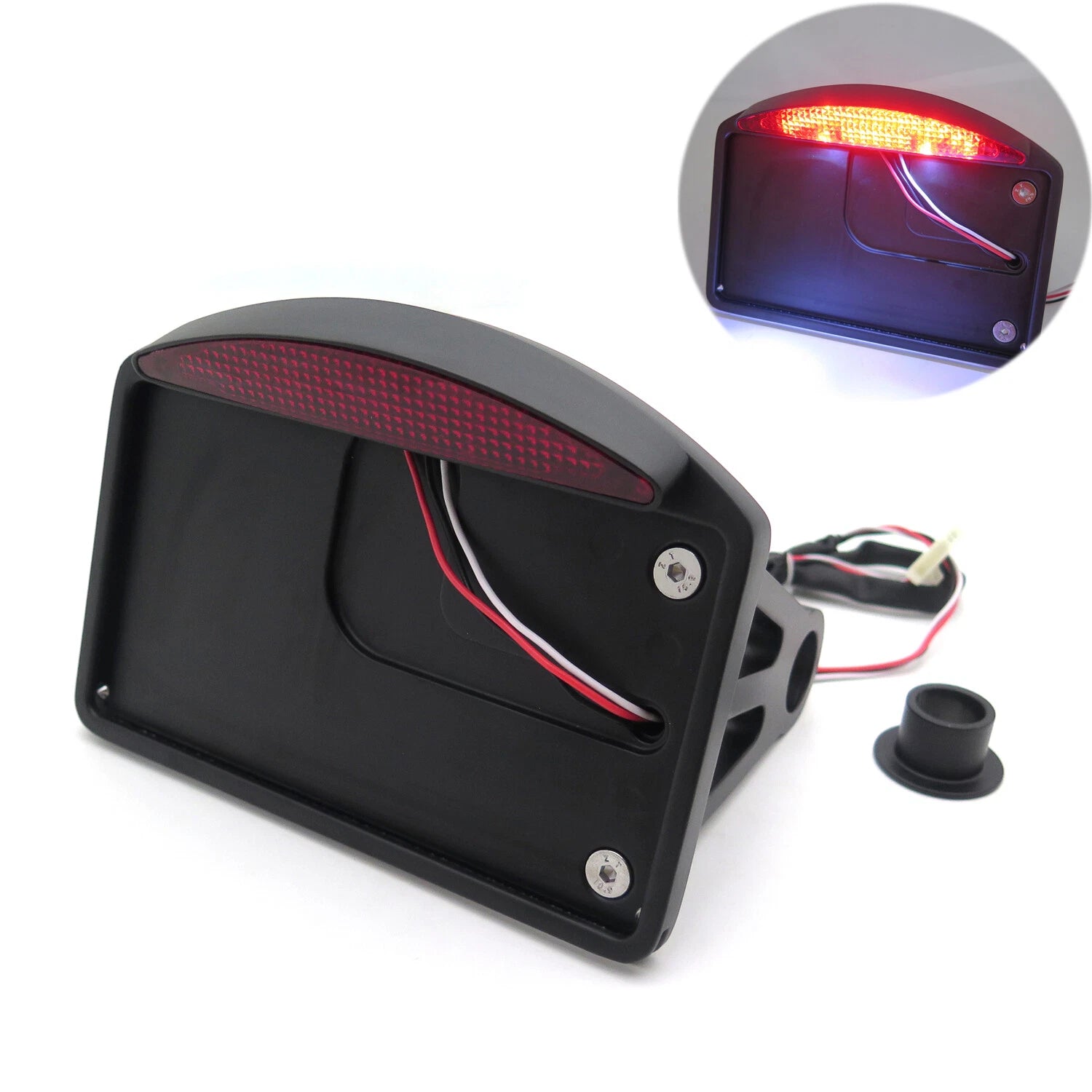 License Plate Bracket w/ LED for Harley Davidson Dyna Glide (2006–2023)