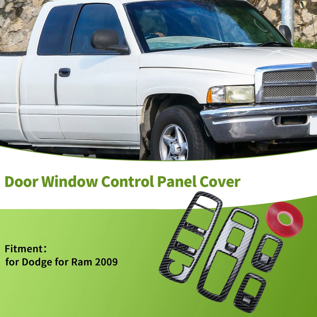 Window Switch Bezel Cover Set of 4 for Dodge Ram 2009–2018