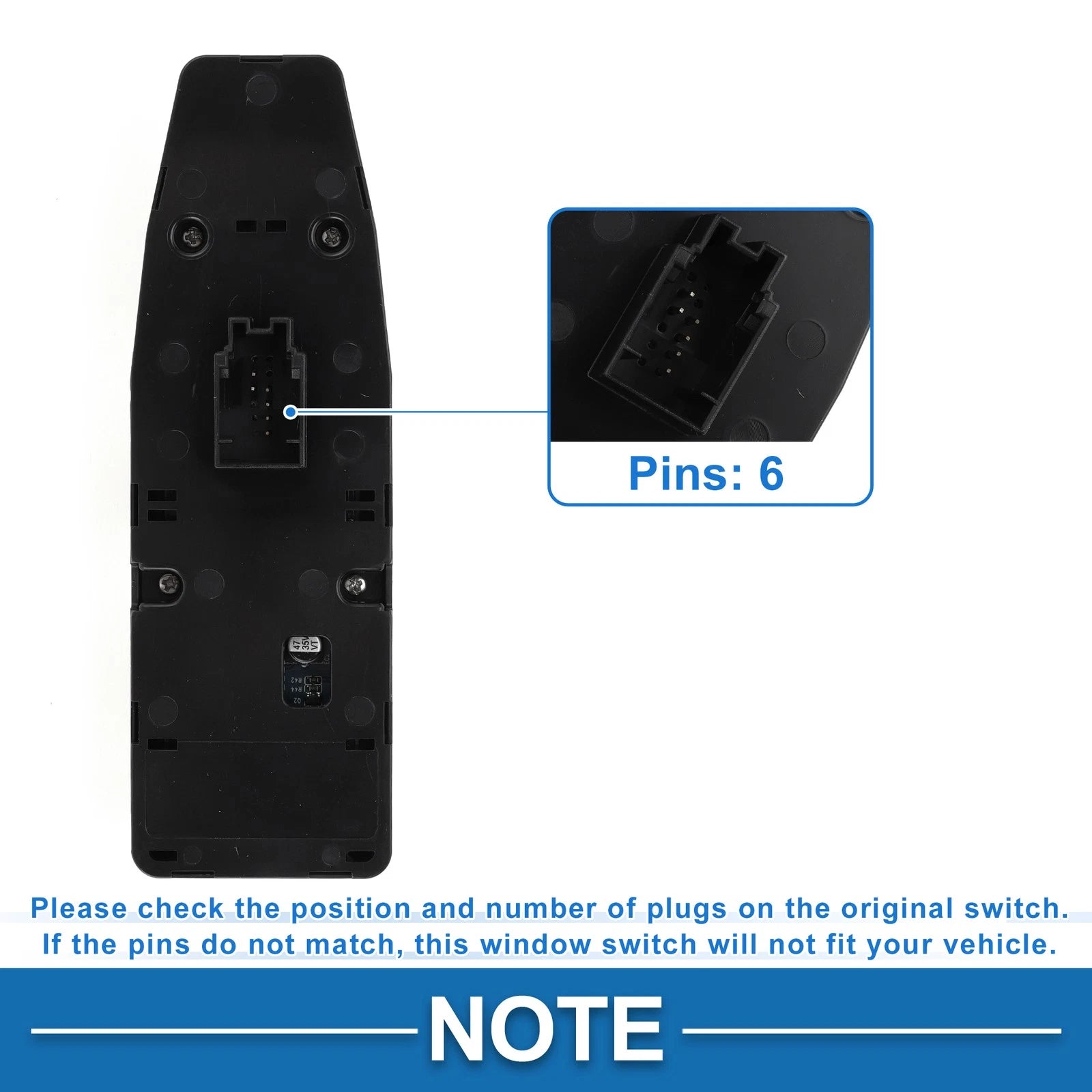 Power Window Switch for BMW 320i (2013–2018) No. 61319218481