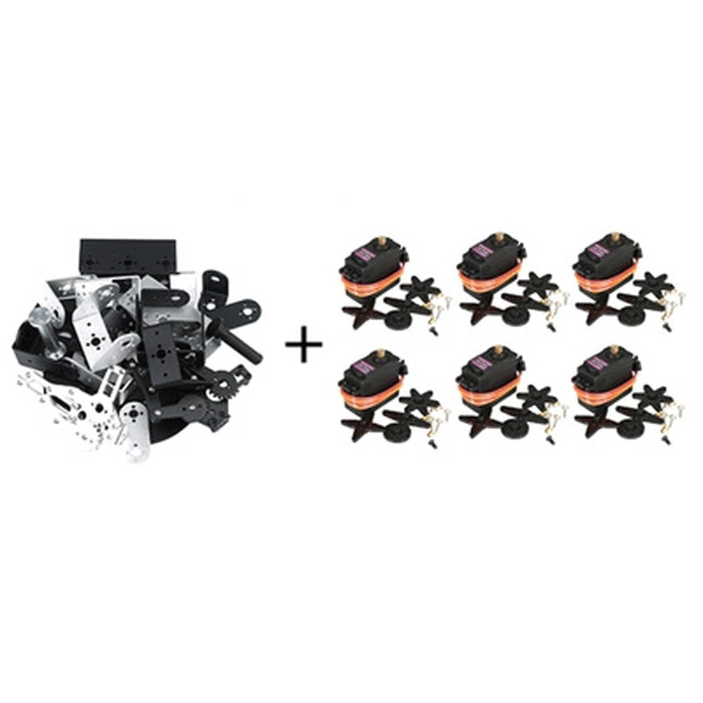 6DOF Robotic Arm Kit with 6 Motor Joints for Forward Backward Motion