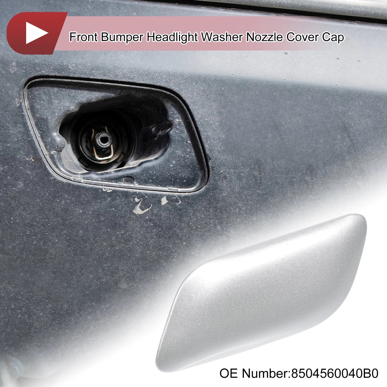 Washer Nozzle Cover Cap Front Left Replacement for Lexus LX570 (2008–2011)