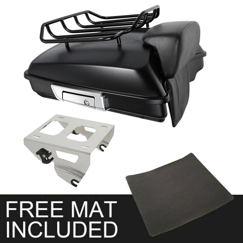 Matte Razor Trunk Pad for Harley Road King Glide (2014–2026)
