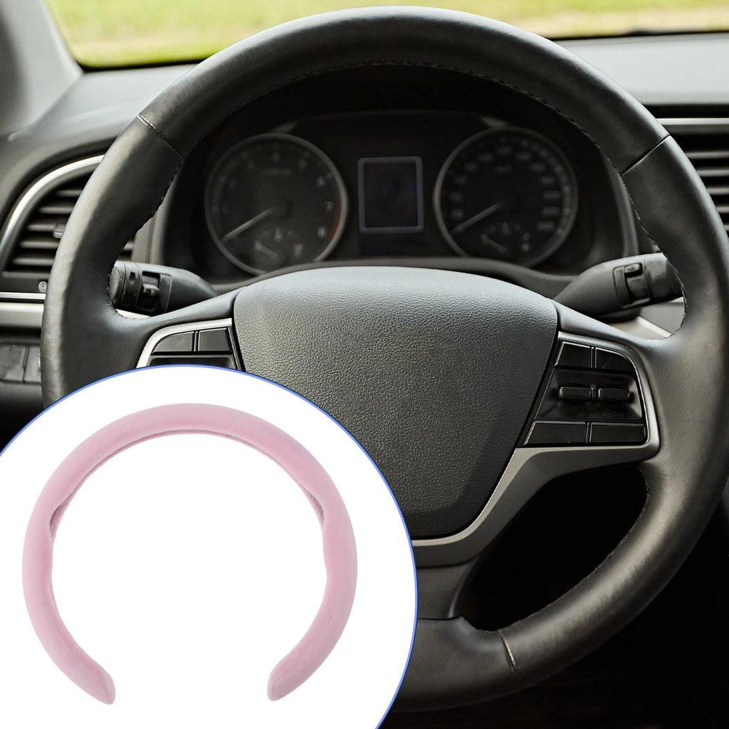 Steering Wheel Cover for Car (14.96", Pink)