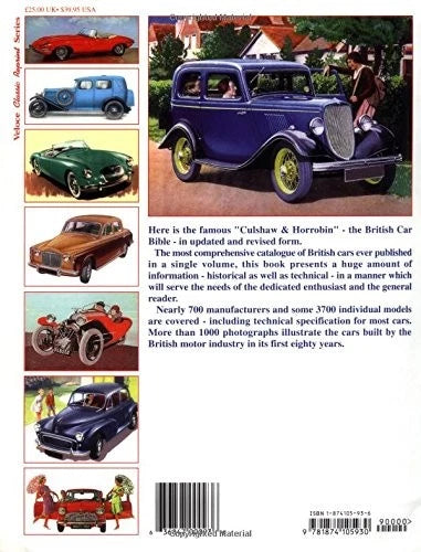 British Car Encyclopedia 1895-1975 - 700 Makers & 3,700 Models