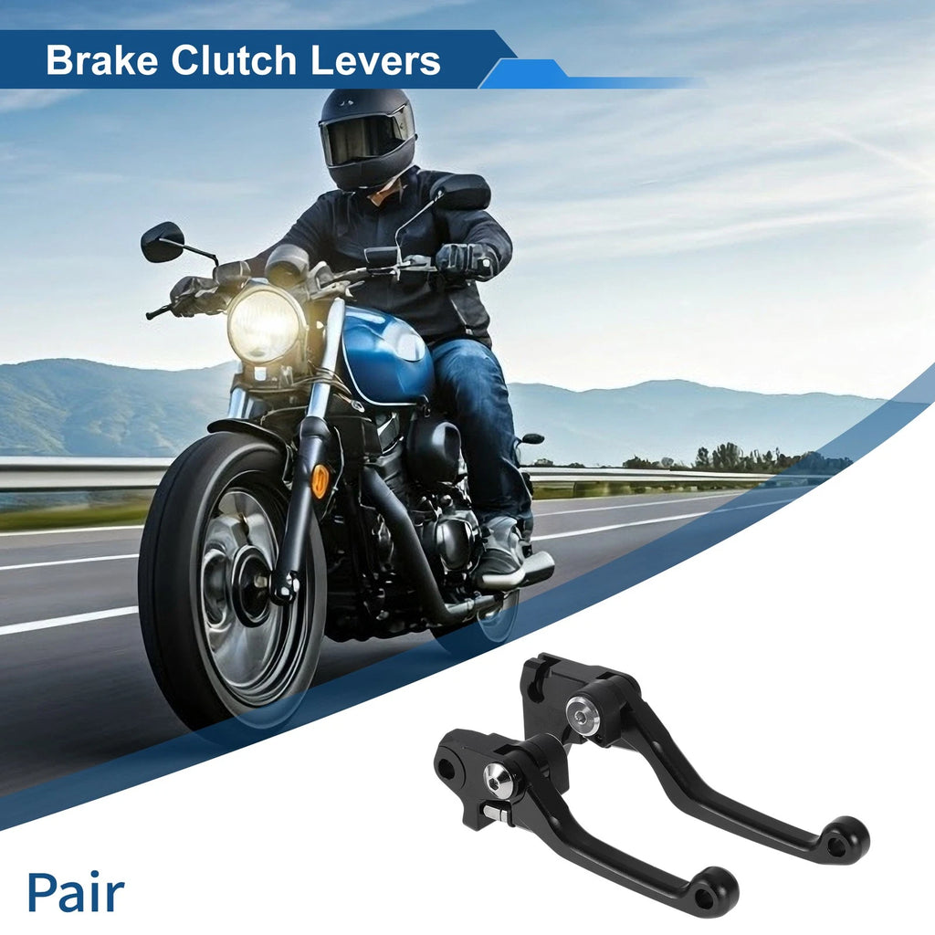 Short Brake Clutch Levers for Yamaha WR250F (2017–2022) Solid Black