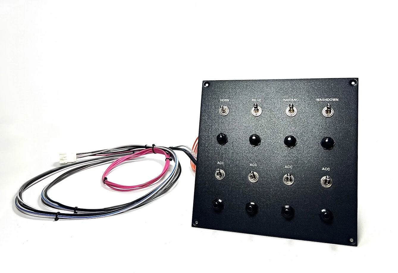 8 Switch Electrical Panel for Custom Applications (8 1/2in x 8 1/2in)