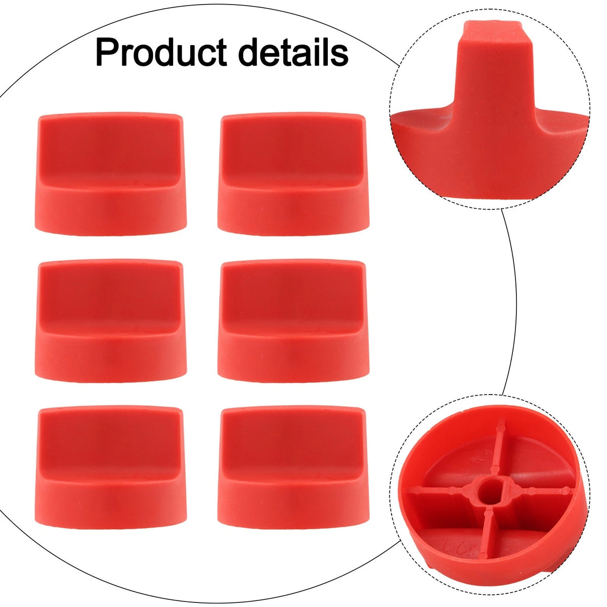 Gas Stove Knobs 50mm Pack of 5 for BBQ Oven