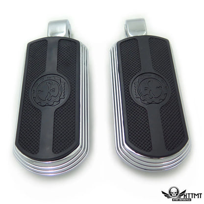 Chrome Skull Rubber Footpeg for Suzuki Intruder 1400/Boulevard S83 (1995–2008)