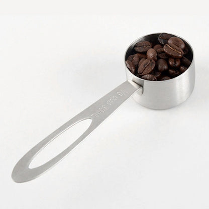 2X Stainless Steel Coffee Scoop Measuring Cups for Milk Powder & Sugar