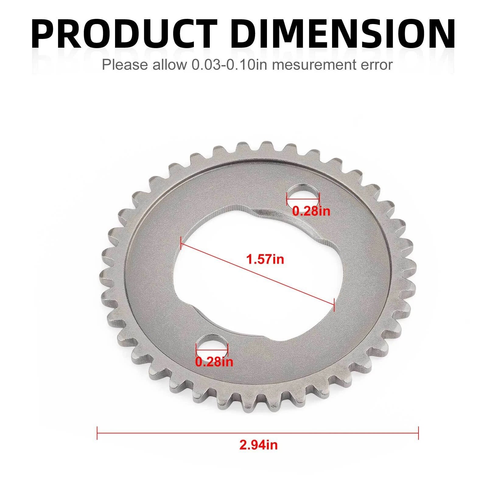 38T Cam Shaft Sprocket for Honda Fourtrax 300 TRX300 TRX300FW (1988–2000)