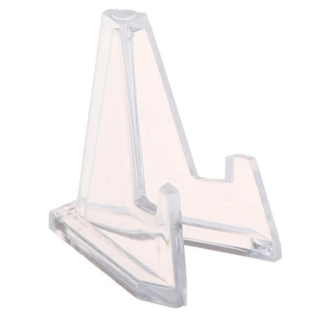 5-Pack Clear Trading Card Stand Base Holder for Display