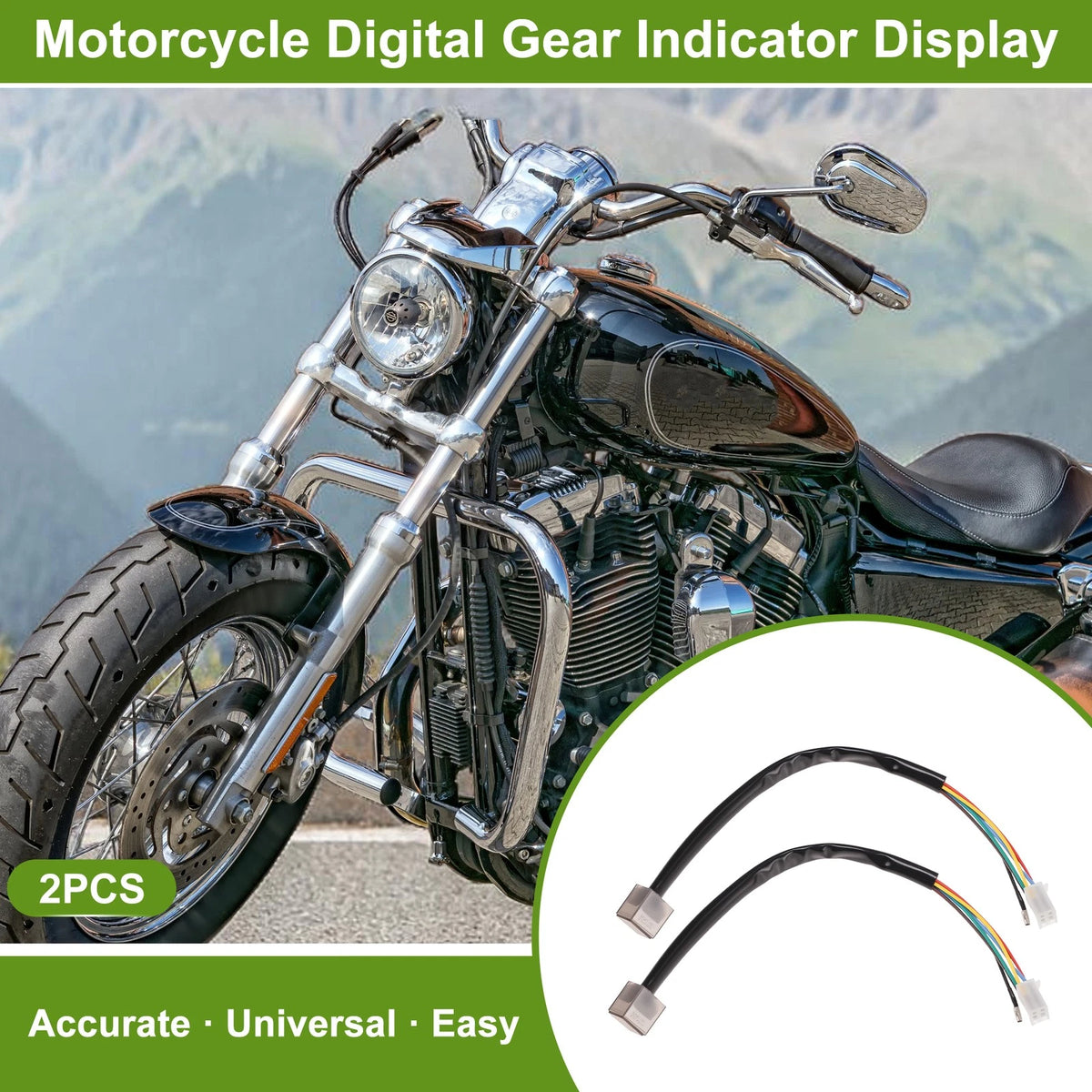Set of 2 Gear Position Sensors for Motorcycle (6 Pins)