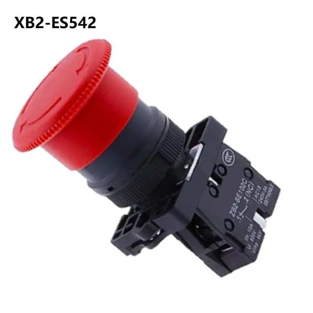 22mm Red Mushroom Push Button Switch for Exigent XB2-ES442 (600V 10A)