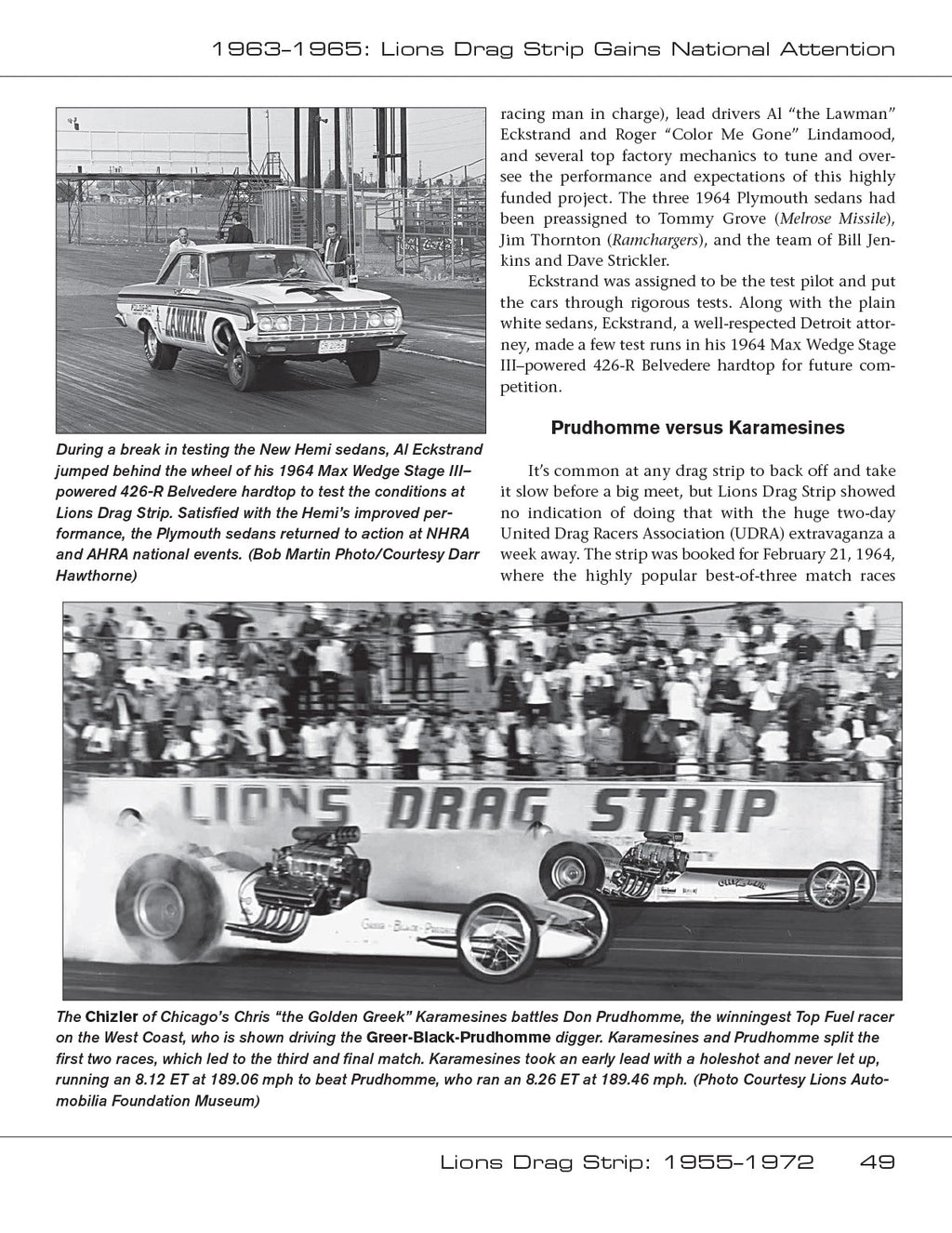 Lions Drag Strip for Lou Hart (1955–1972)