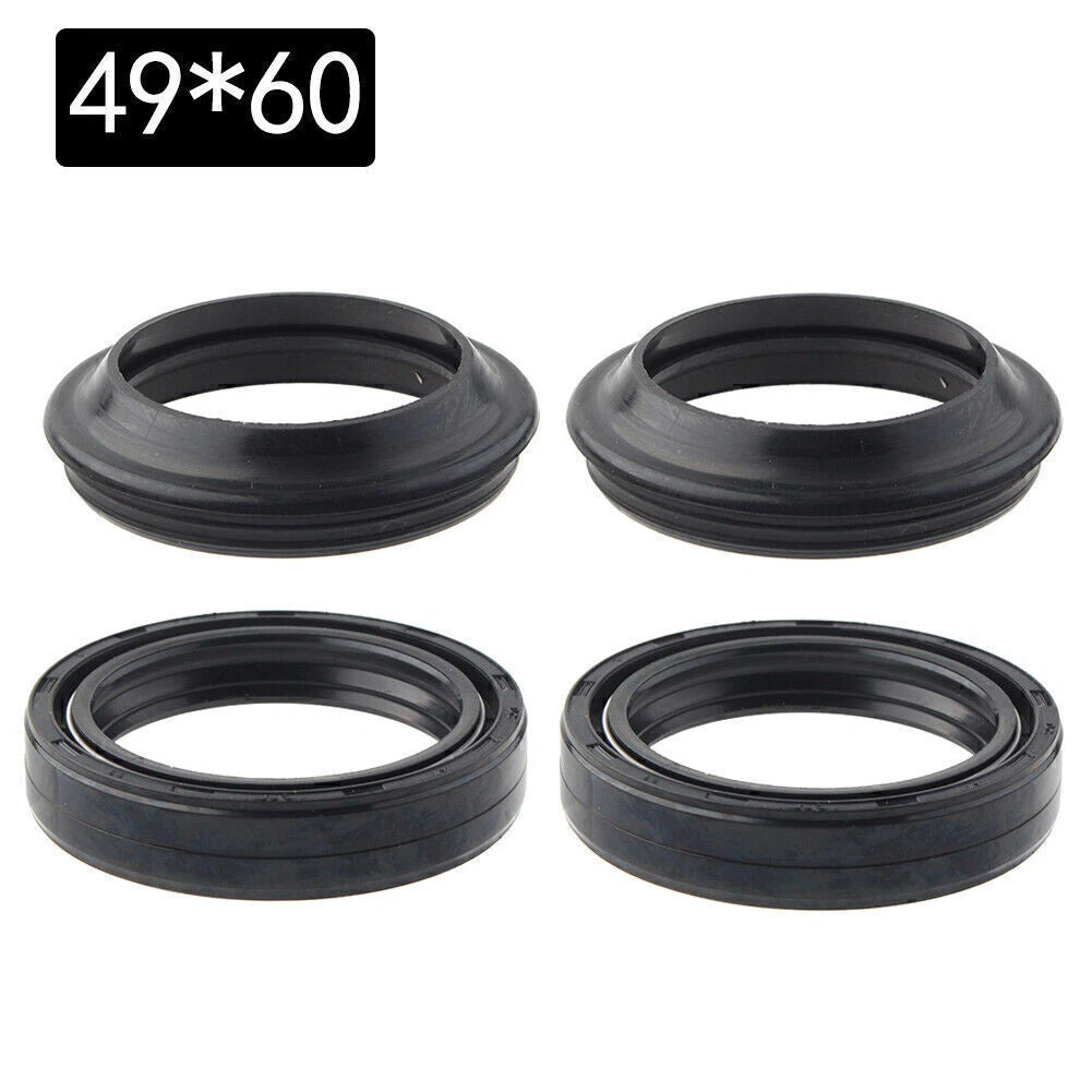 2X Fork Oil Seal for Motorcycle (49X60-10 MM)
