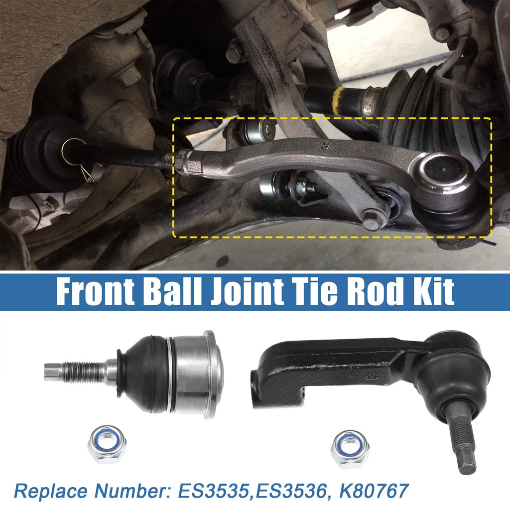 Front Outer Tie Rod End & Lower Ball Joints for Jeep Liberty (2002–2007)