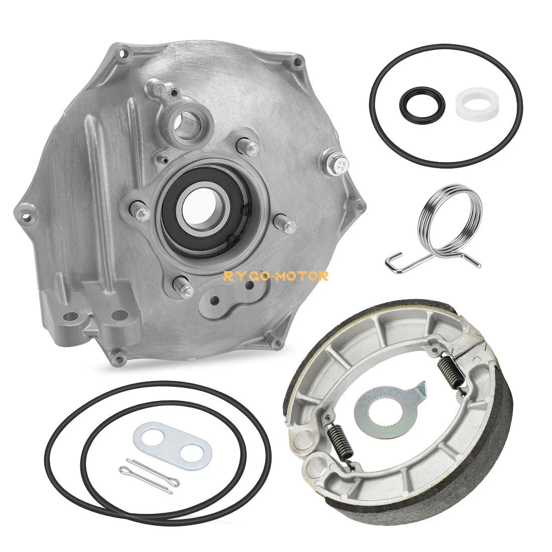 Rear Brake Backing Plate & Shoes Seals Kit for Honda Rancher 420, Foreman 500, 520 (2007–2023)