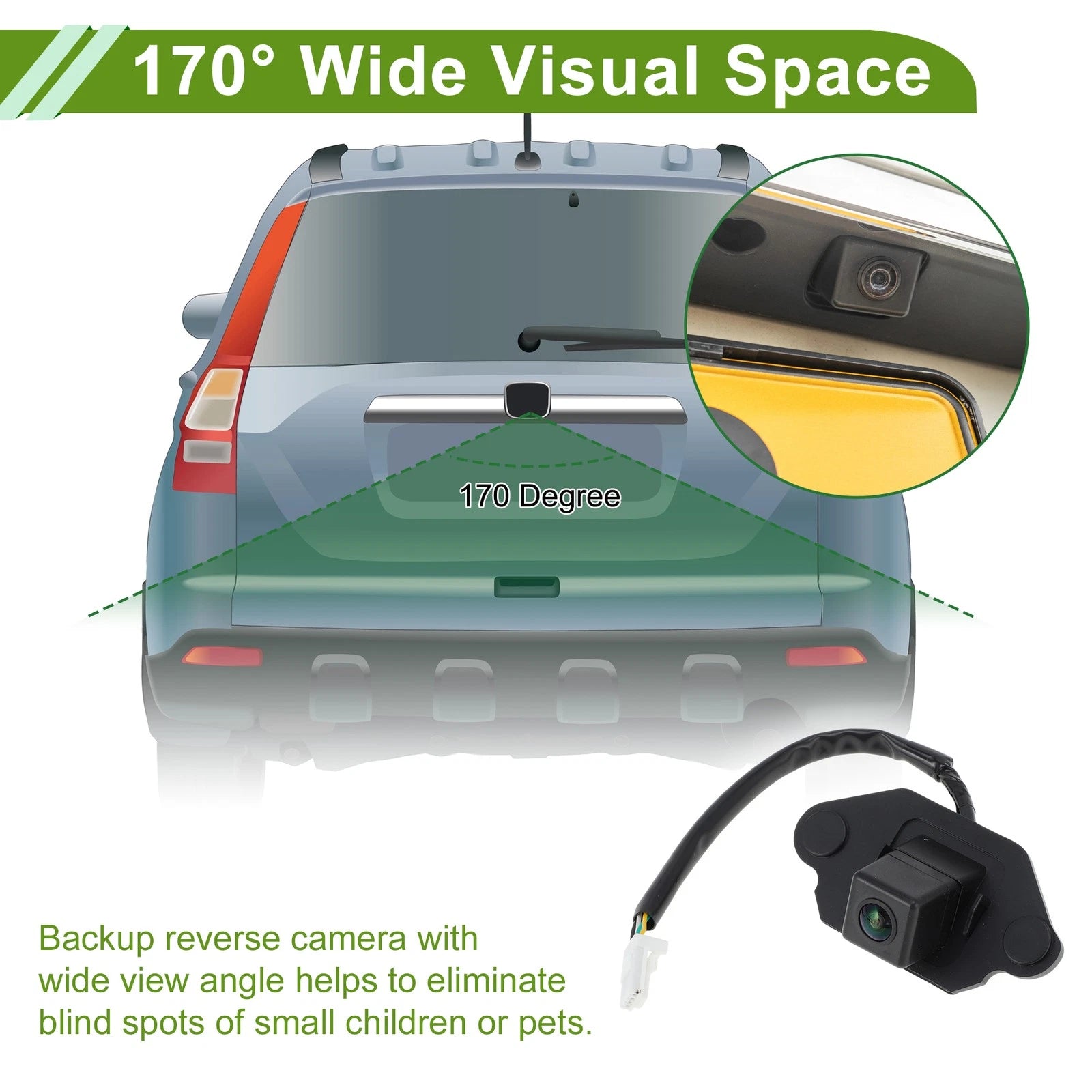 Rear View Backup Camera for Nissan Qashqai (2008–2015)