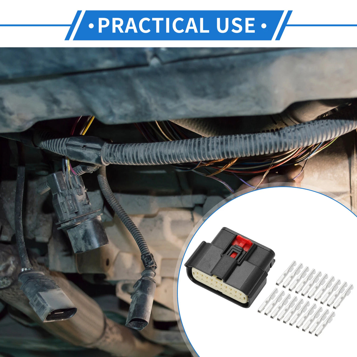 20 Pin Headlight Connector Plug Female for Ford Mondeo