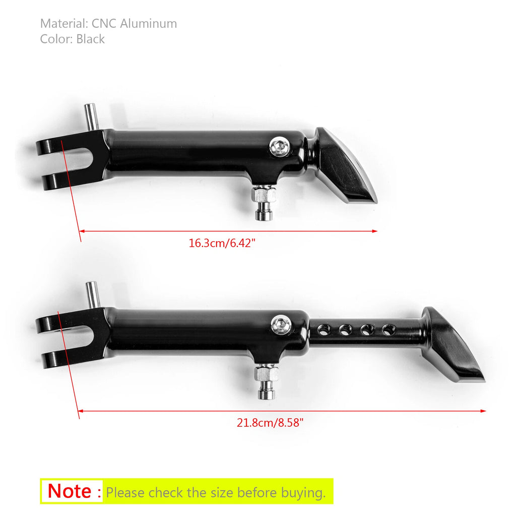 CNC Aluminum Adjustable Kickstand for Kawasaki Z900RS (2018) Blk T9
