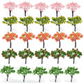 20pcs Cherry Blossom Miniature Trees for Garden Scenery (Model)