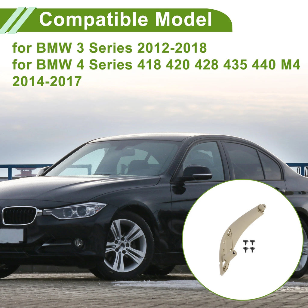 Door Panel Handle Pull Trim Cover Replacement for BMW 3 Series (2012–2018)