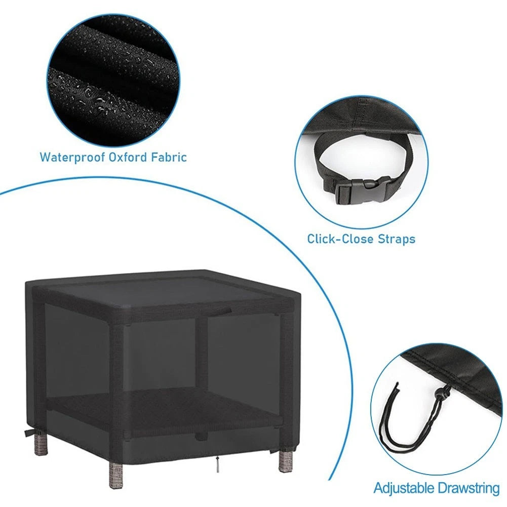 Oxford Fabric Cover for Outdoor Footstools (Protects from Rain, Dust)