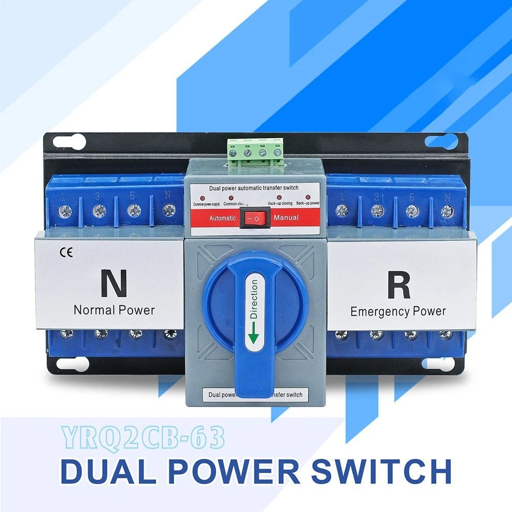 Transfer Switch for Generator 63A 220V (CB Micro-break Type)