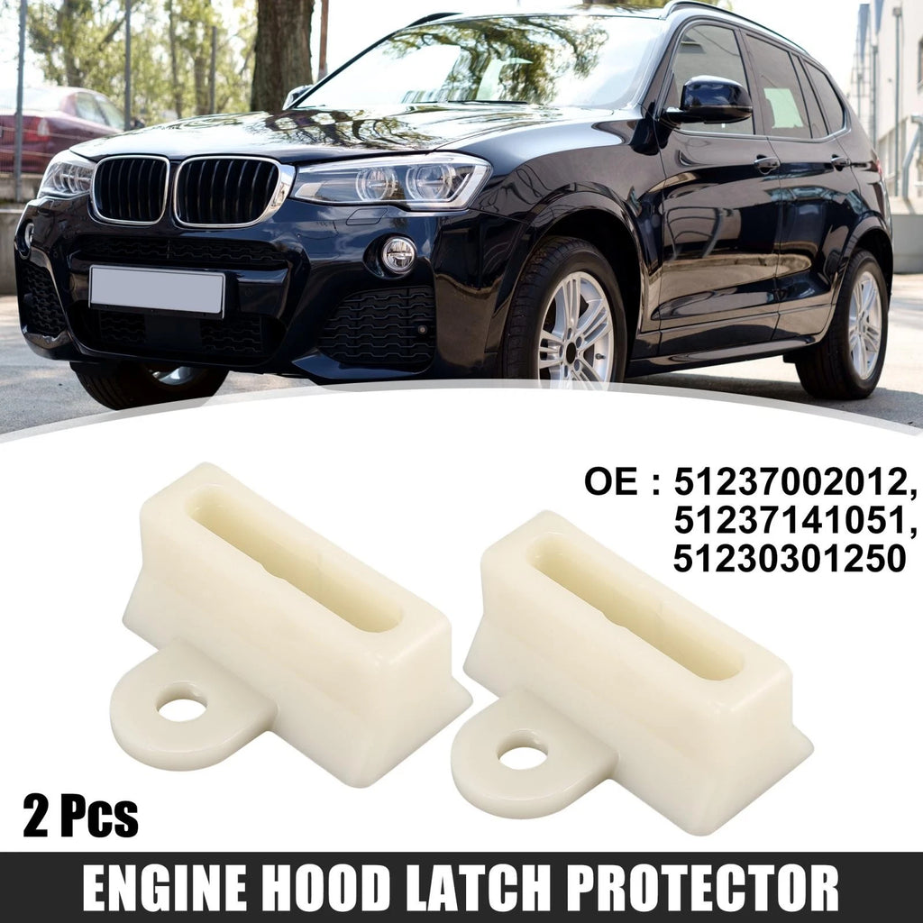 2pc Engine Hood Latch Protector Replacement for BMW 1 Series E81 (2006–2011)