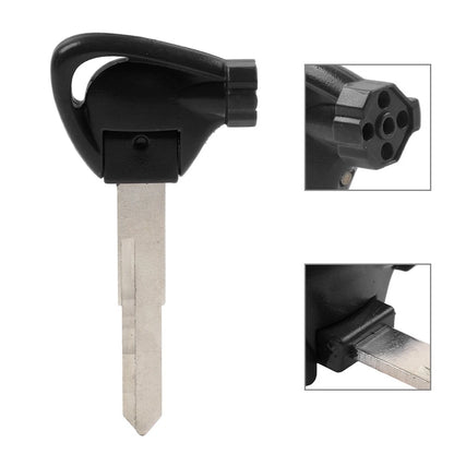 Right Ignition Key Blank Uncut Blade Black For Yamaha Motorbike Scooter