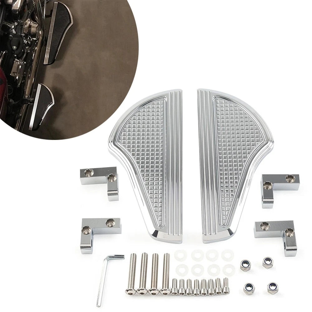 Rear Passenger Floorboard for Harley Street Glide (1993–2023) Chrome