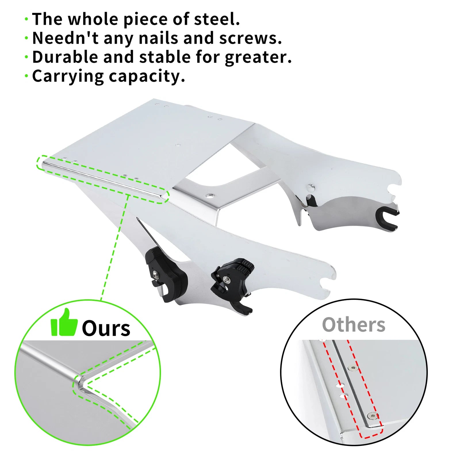 Trunk Mount Rack with Docking Kit for Harley Touring (1997–2008)