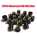 20Pcs M6 Rubber Well Nuts for Bikes (Universal)