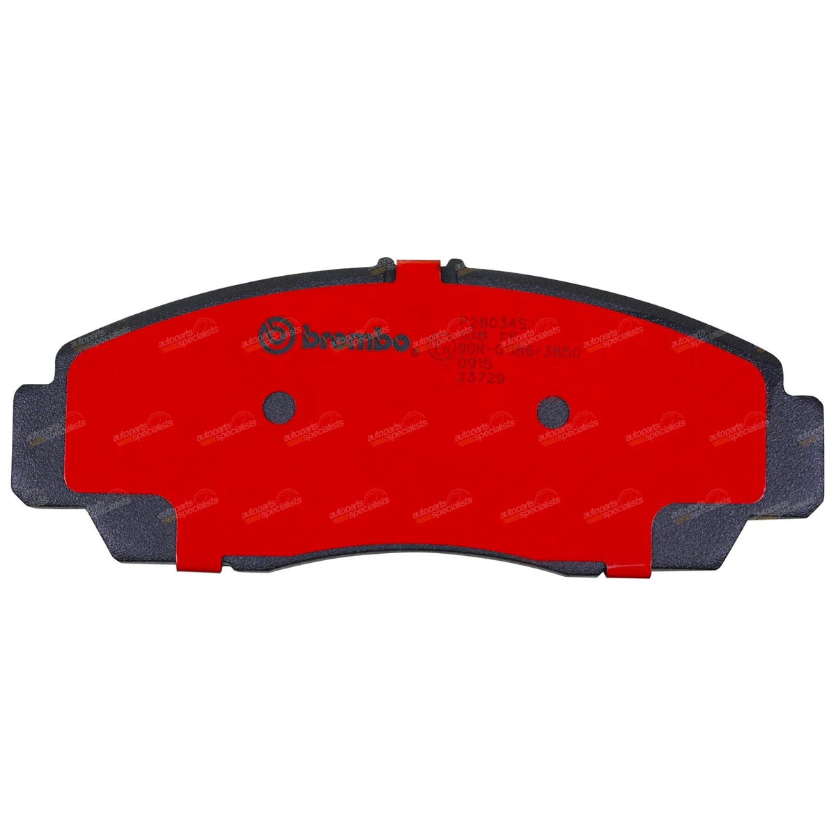 Set of 4 Brembo Front Disc Brake Pads for Honda Prelude (1988–1990)