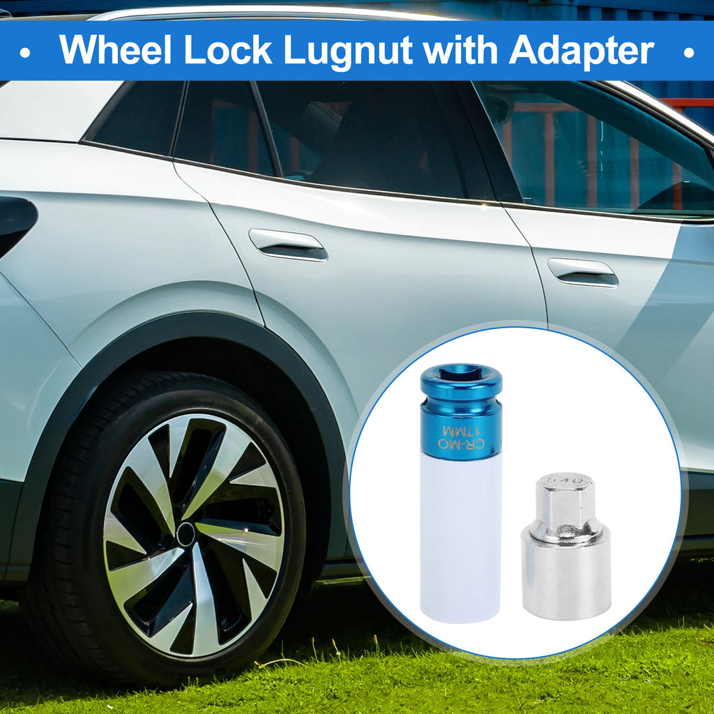 Set of 4 Wheel Lock Lug Nuts for VW (with #540 Antitheft Removal Key)