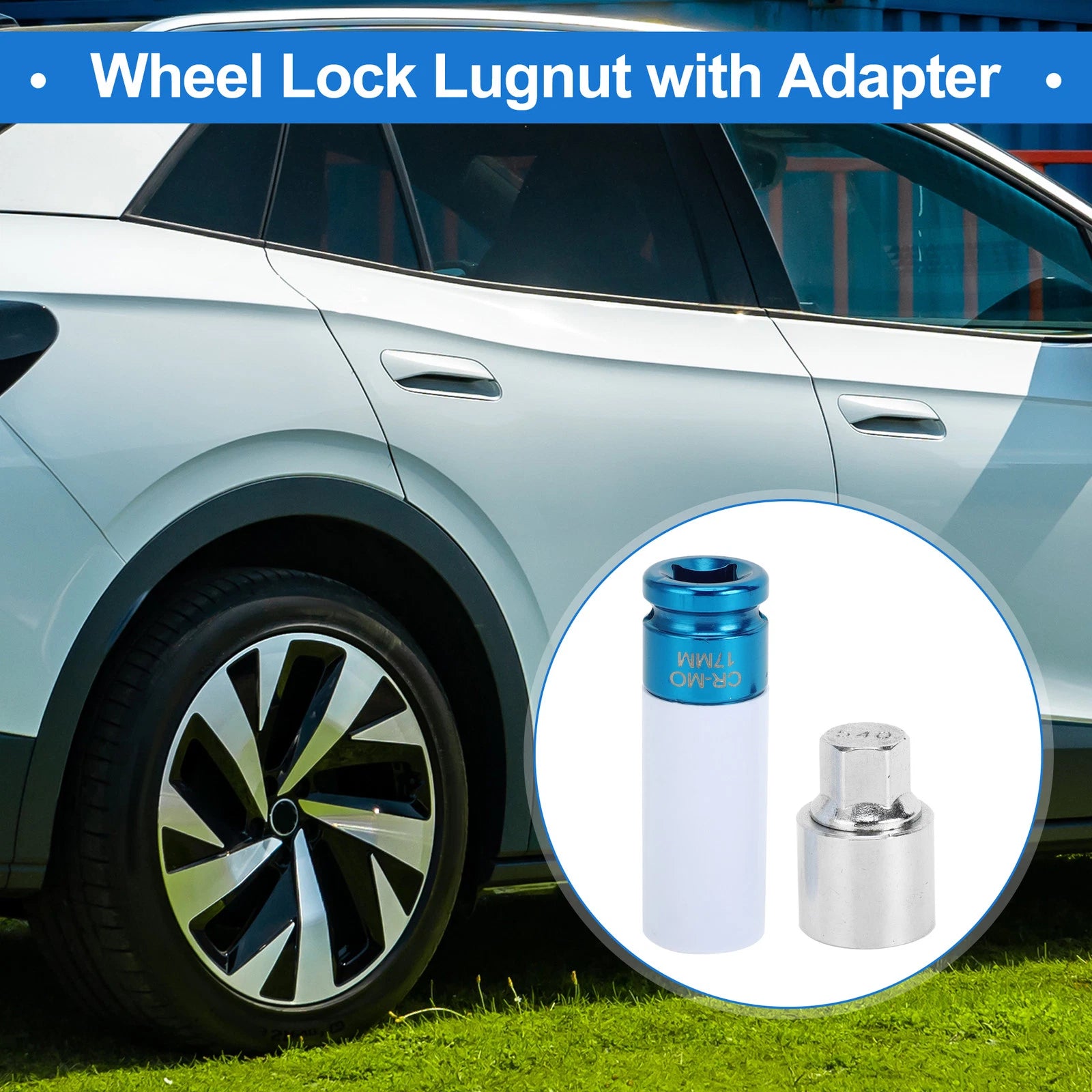 Set of 4 Wheel Lock Lug Nuts for VW (with #540 Antitheft Removal Key)