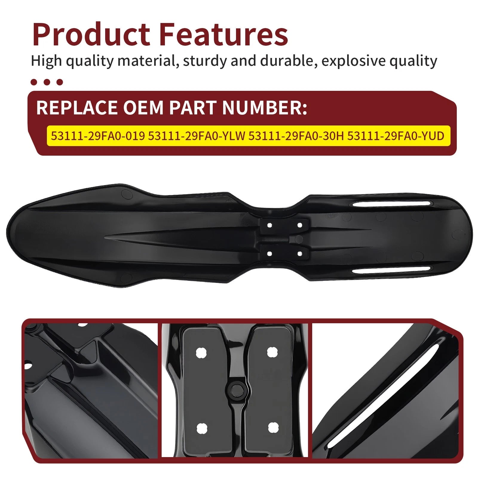 Front Fender for Suzuki DRZ 400SM (2005–2008) 53111-29FA0-YLW