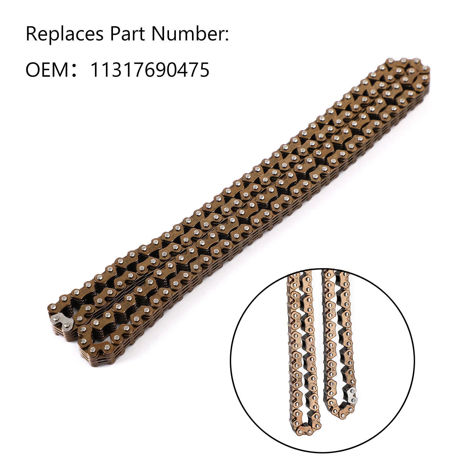 Drive Chain for BMW F650GS F700GS F800GS F800GT F800R F800S (2008–2017) 11317690475