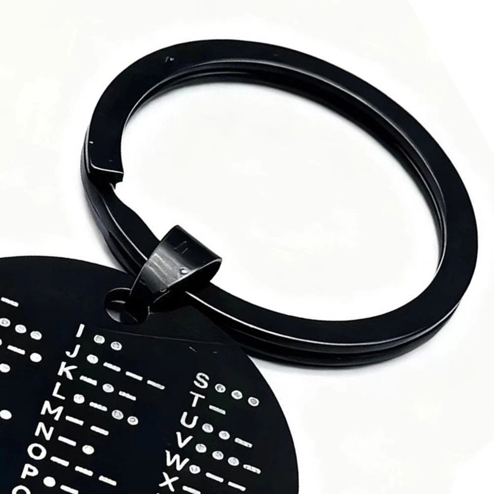 Portable Metal Training Coin for Morse Code Patterns