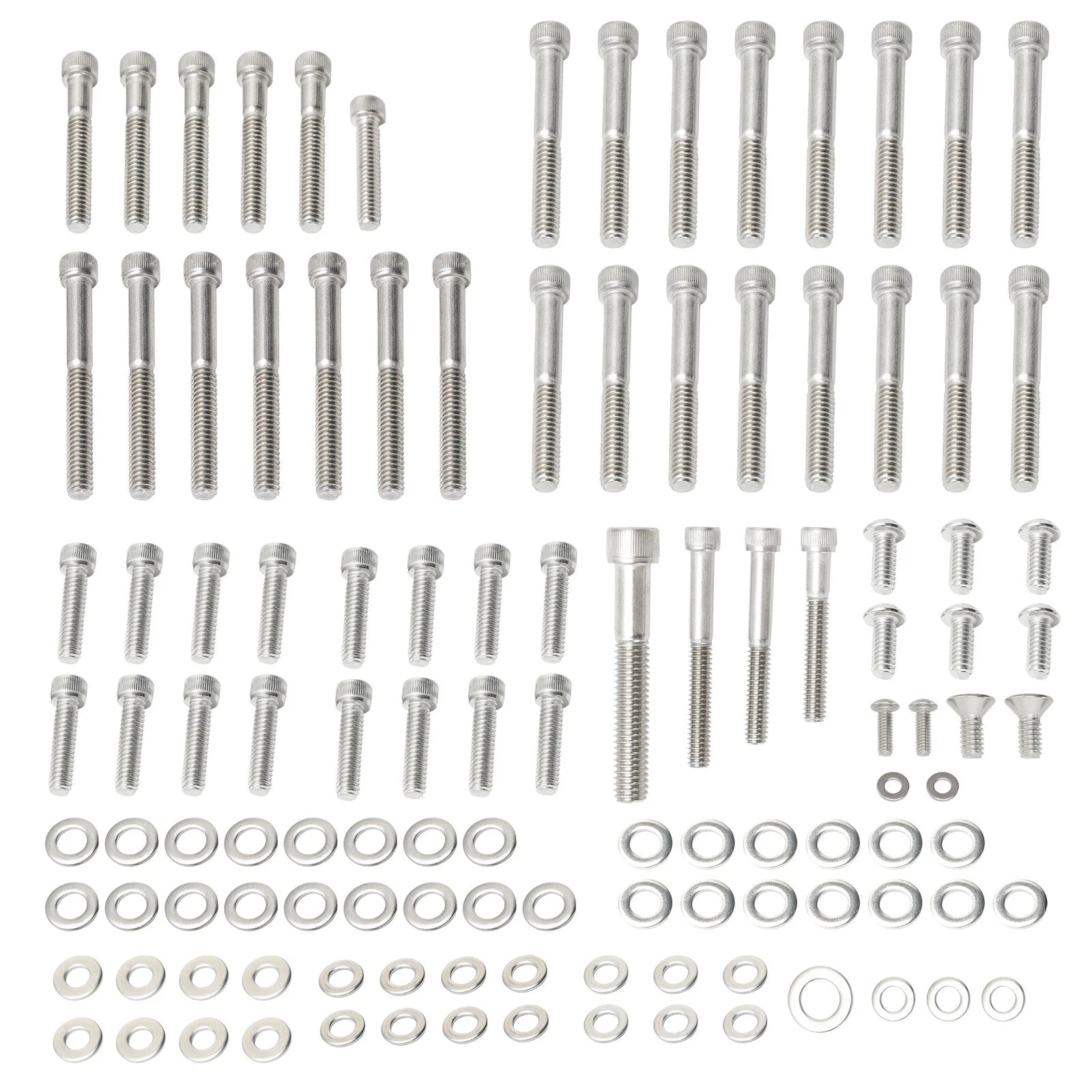 116PCS Allen Screw & Washer Kit for Sportster XL 883/1200 (2004–Present)