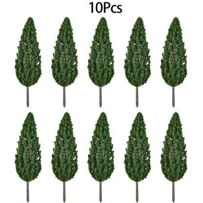 Plastic Green Model Pine Tree 15cm for Railway Scenery Landscape