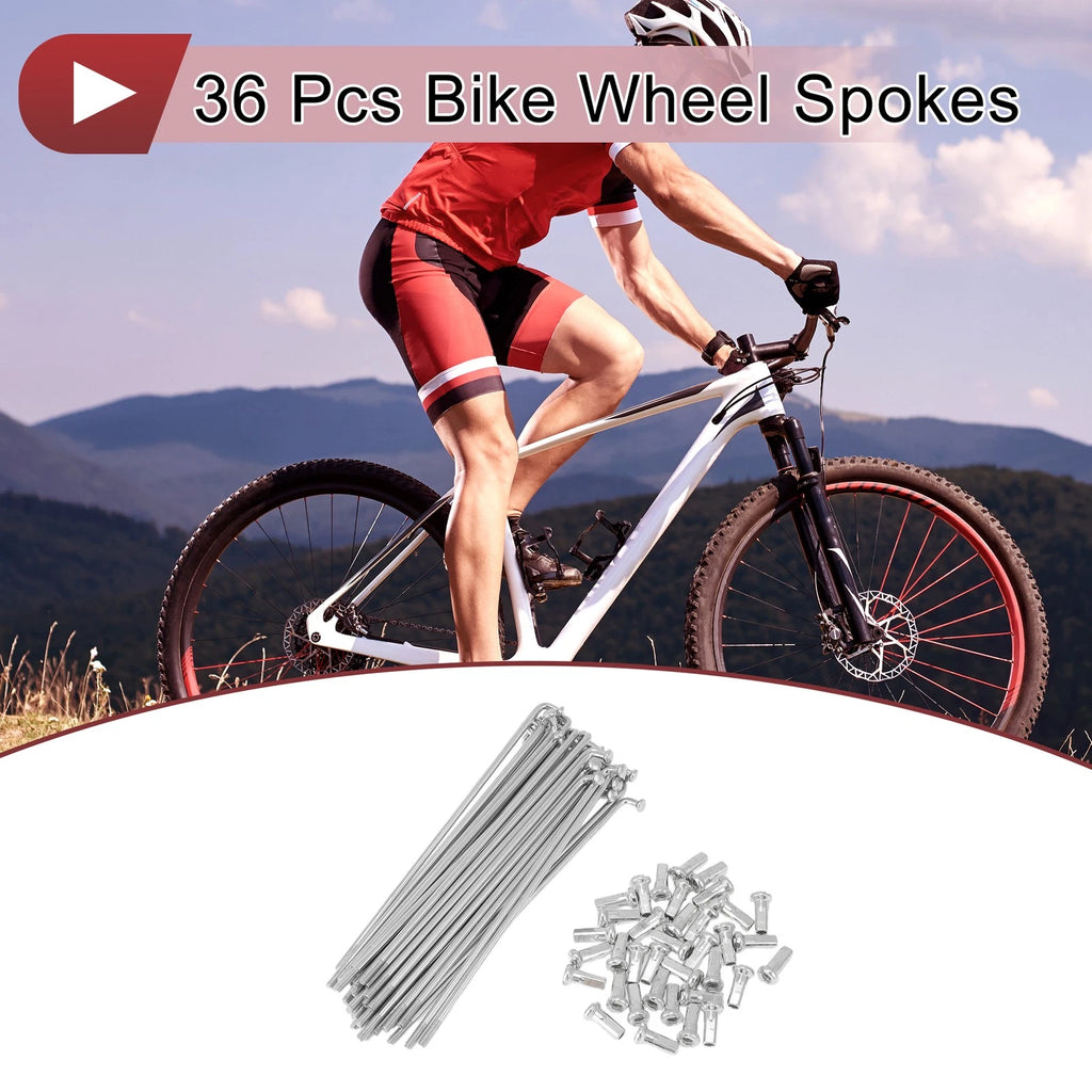 Bicycle Spokes Replacement 112mm Set for 26 Inch Wheels (2000–2000)