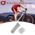 Bicycle Spokes Replacement 112mm Set for 26 Inch Wheels (2000–2000)