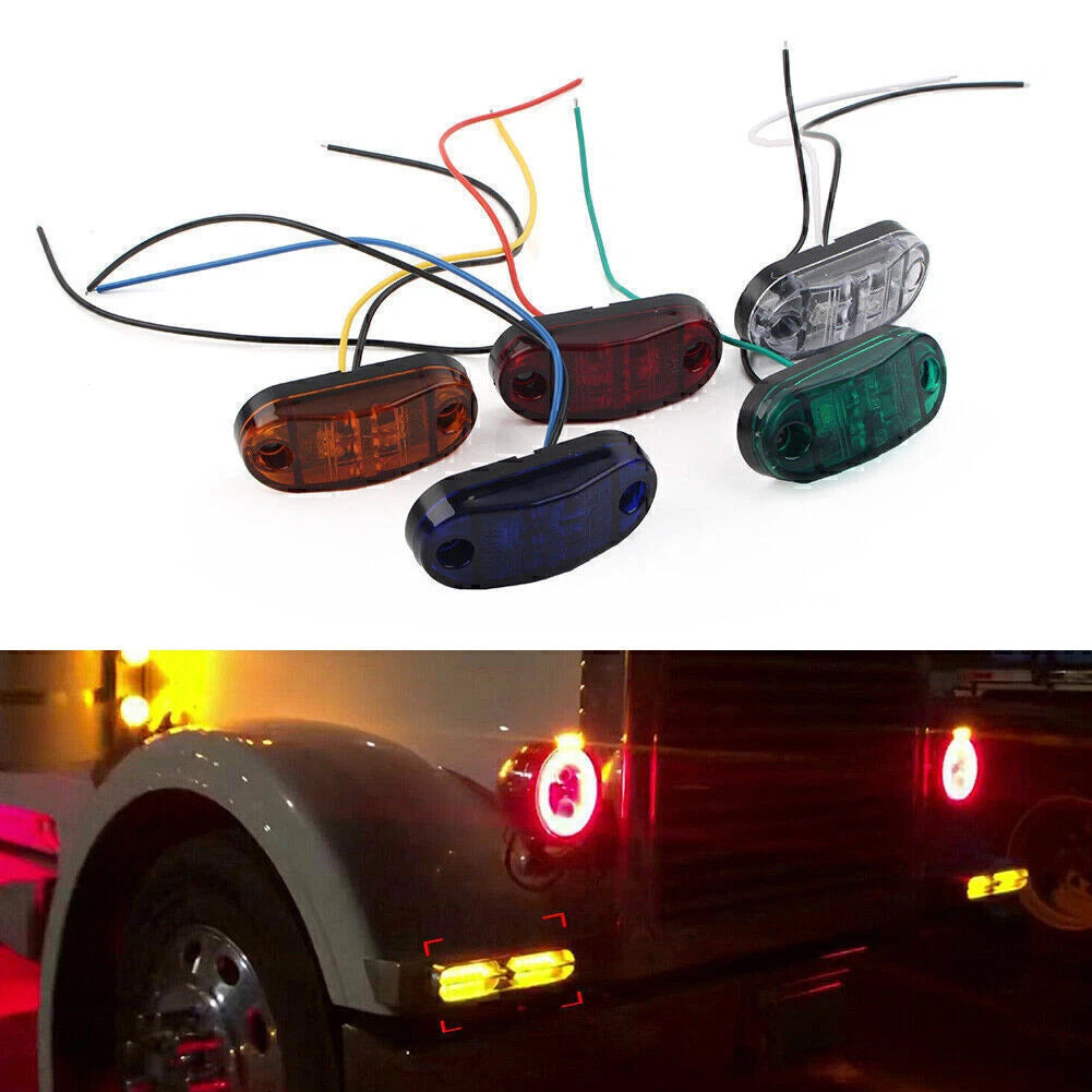 LED Side Marker Light for Truck Trailer RV SUV (Universal Fit)