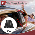 Door Pillar Window Trim Set for Porsche Cayenne (2003–2009) Black