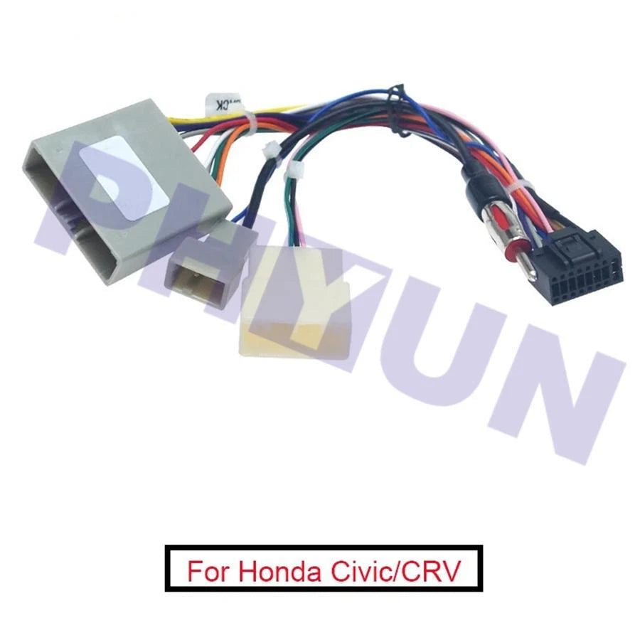 Android Player 16Pin w/Radio Antenna Adapter for Honda Civic CRV (2006–2009)