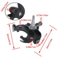 2X Front 2.5" Drop Spindle Lowering Kit with Rotor for Chevy C10 (1973–1987)