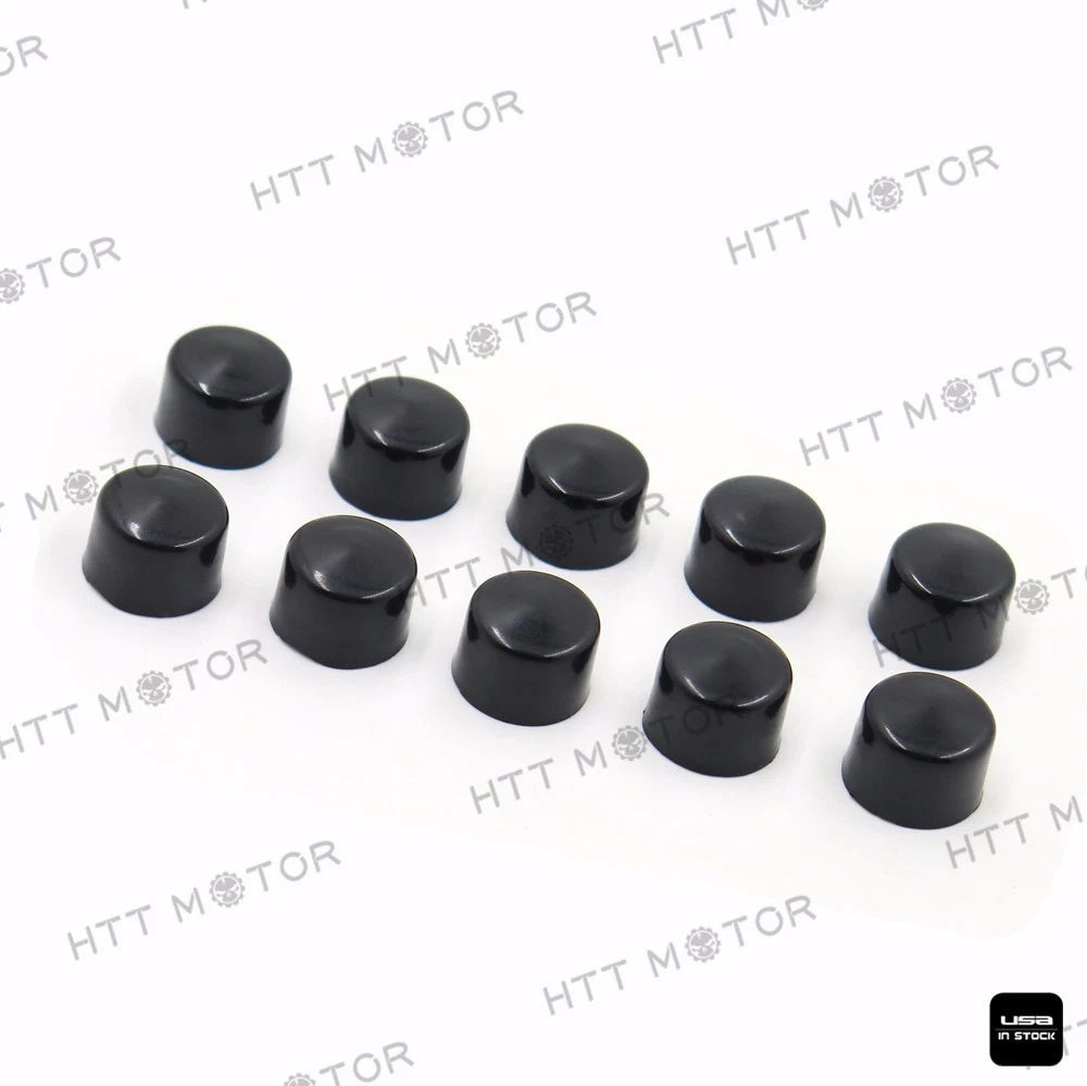 10pcs Allen Socket Bolt Cap Dress Kit for Harley-Davidson (Fits Misc Models)