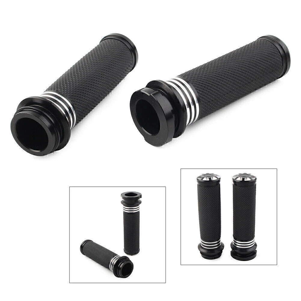 2X 1" Electronic Throttle Hand Grips for Harley Touring Tri-Glide